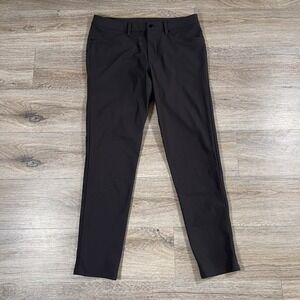 Lululemon Mens Pants ABC Slim Fit Stretch Warpstreme Casual Performance 32 Black
